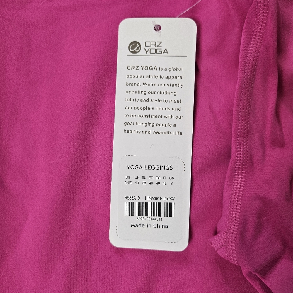❤️SPECIAL❤️NWT.CRZ YOGA Butterluxe Capris Leggings In Hibiscus Purple - Picture 6 of 11